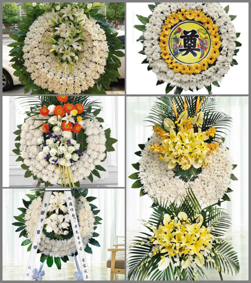 湖北襄阳市襄州区峪山镇闫坡村花圈速递